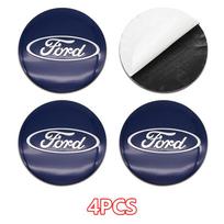 4 vnt. 56/60/65 mm ABS ratlankio centrinis dangtelis su emblema Ford Fiesta Mondeo Fusion Explorer Escape Shelby Edge automobilių tiuningo priedams 60mm white