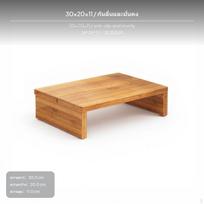Bambukinis pėdų suolas, pakyla biurui/namams, atrama kojoms po stalu, nereikia surinkti, neslystanti 40x20x11