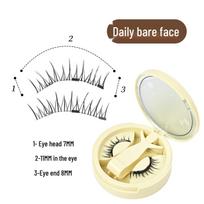 Portable Magnetic Eyelash Kit: Glue-Free Manga Style Natural False Lashes