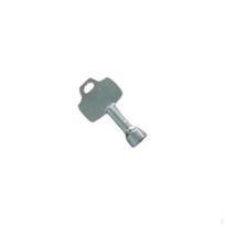 Lauko šiukšliadėžės raktas, trikampis užraktas, nerūdijantis plienas, metalinis raktas viešoms vietoms Alloy Slotted Key