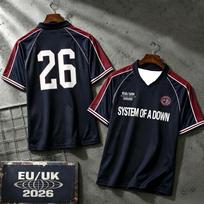 System of A Down SOAD Grupės ES ir JK 2026 M. Spausdinti Marškinėliai Unisex Y2k Patogūs Lauko Marškinėliai Gerbėjų Mada Futbolo Marškinėliai XL gray