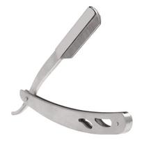 Stainless Steel Straight Edge Barber Razor Folding Shaving Shaver Without