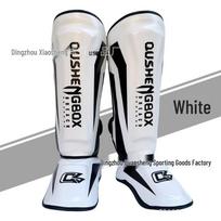 Thickened Shin Guards: Professional Anti-Kick Protection for Muay Thai, Sanda, Adults & Kids Medium black