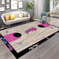 Basketball Court Carpet Boy's Room Area Rug for Living Room Home Sofa Table Crawling Carpet Anti Slip Floor Mat 40x60cm gray
