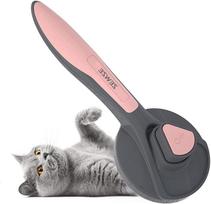 Savaime išsivalantis šepetys katėms ir šunims, rožinis, ergonomiškas, 19,3 cm