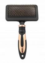 Šepetys šunims NOIR BRUSH Soft Slicker, M dydis, 19x10 cm