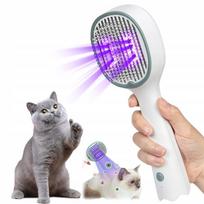 Gyvūnų plaukų šepetys su UV sterilizacija katėms ir šunims