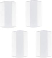 Dviejų pusių baltas plastikinis blusų ir utėlių šukų rinkinys, 4 vnt.