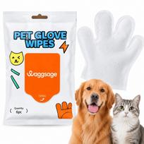 Drėgnos servetėlės šunims ir katėms, 6 vnt., su chlorheksidinu ir alaviju, kailiui ir letenėlėms