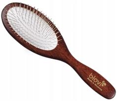 Šepetys šunims Blovi Red Wood, ovalus, didelis, 20 mm trumpi danteliai