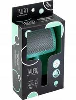 Plastikinis šepetys TAURO Pro Line, siauras, kieti šeriai, 20 mm, didelis, mėtų spalvos