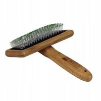 Šepetys gyvūnams Bamboo Groom su nerūdijančio plieno šereliais, didelis
