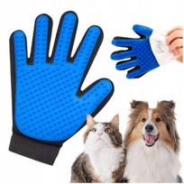 Pirštinė-šepetys gyvūnų kailiui šukuoti HAIR GLOVE, katėms ir šunims