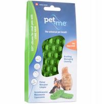 Šunų šepetys Pet+Me, silikoninis, žalias, mažas
