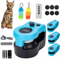 Katinų žaislas – automatinis bėgimo takelis su nuotoliniu valdymu ir pelės imitacija