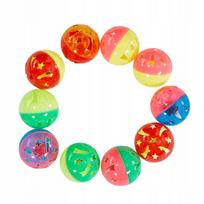 Katilų žaislas – plastikinis kamuoliukas su žvaigždutėmis, 3,8 cm, Zooroom