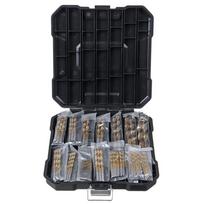 99Pcs High Speed Steel Twist Drill Bit Set for Iron Aluminum Alloy Plastic Materials Drilling with Hard Storage Case 1