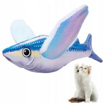 Interaktyvus USB žaislas katėms „Flying Fish“ su garsu ir judesiu