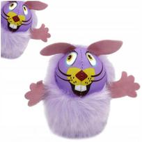 Katinų žaislas pelė su varpeliu, rožinės ir violetinės spalvos