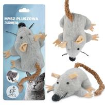 Žaislas katėms – 7 cm pliušinis pelės formos žaislas