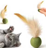 Katžolės žaislas katėms su plunksnomis CATNIP U031