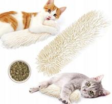 Katinų žaislas – pagalvėlė su katžole, pūkuota spardymo pagalvėlė