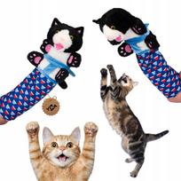 Katinų žaislas pirštinė GLOVE CAT, spalvinga, 48 cm