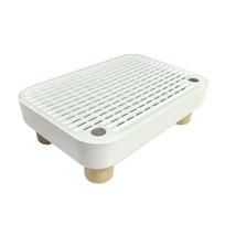 Katinų tualetas su filtru, plaunamas, baltas, vyresnio amžiaus katėms