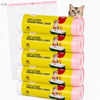 Katinų kraiko maišeliai su lipnia juostele DUMIL, XL, 50 vnt.