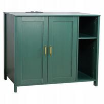 Automatinė medinė kačių tualeto dėžė, 105 cm, žalia