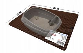 Dviguba kraiko dėžės kilimėlis BROWN 70x100 SMART POCKET, neslystantis