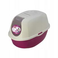 Katinų tualetas Pet Nova Cat Life ECO, 54 cm, rožinis, su anglies filtru