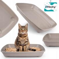 Kačių tualeto dėžė Hocky Oval mažiems kačiukams, 27,9x37x6,2 cm