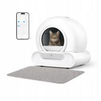 Automatinė savaime išsivalanti kačių dėžė OZON PETINES su WiFi, balta, su kilimėliu