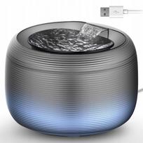 Automatinė 2,5 l gertuvė katėms su tyliai veikiančiu LED filtru