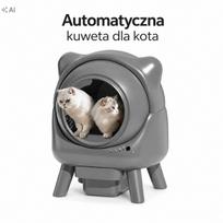 Automatinė kačių kraiko dėžė su WiFi, 8 l, savaime išsivalanti, su 2 maišelių ritiniais