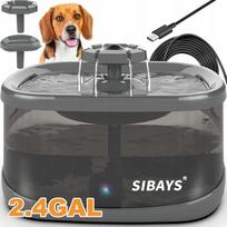 Automatinis 9 l šuns girdytuvas su tyliu fontanu ir 4 sluoksnių filtru