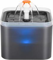 Automatinis girdytuvas šunims ir katėms AONBOY, 2 l, su LED apšvietimu, pilkas