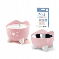 Automatinis vandens fontanas CATIT PIXI Pink katei su dubenėliu ir 3 filtrais