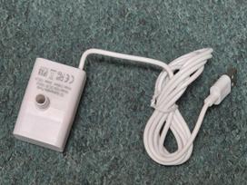 Fontano pompa su USB jungtimi, balta, su kempininiu filtru