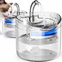Automatinis augintinių vandens fontanas su filtru, 2 l, permatomas