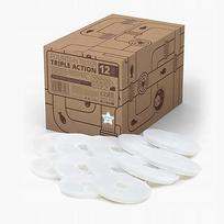 Gėrimo fontano Catit balti filtrai, 12 vnt., su plastikiniu stovu