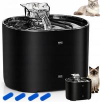 Automatinis 2,2 l vandens fontanas katėms ir šunims su filtrais, tylus