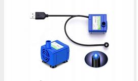 Fontano pompa su USB jungtimi, LED apšvietimu ir maitinimo adapteriu