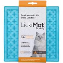Kramtymo kilimėlis katėms LICKIMAT BUDDY, šviesiai mėlynas, 20x20 cm