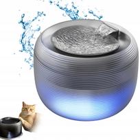 Gėrimo fontanas katėms ir šunims, 2,5 l, su LED apšvietimu ir filtru