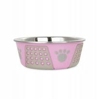 Nerūdijančio plieno dubenėlis BARRY KING su letenėlių spaudu, neslystantis, 17 cm, 900 ml