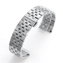 Stainless Steel Five Beads Watch Strap 20mm 22mm Solid Butterfly Buckle Universal Diving Watchband Men Women Watch Accessories 22mm juoda