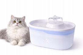 Automatinė girdykla su filtru katėms ir šunims, 2,6 l, balta, WF06