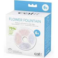 Vandens fontano filtras Catit, 6 vnt., tinka modeliams 43742, 43725, 43747, 50023